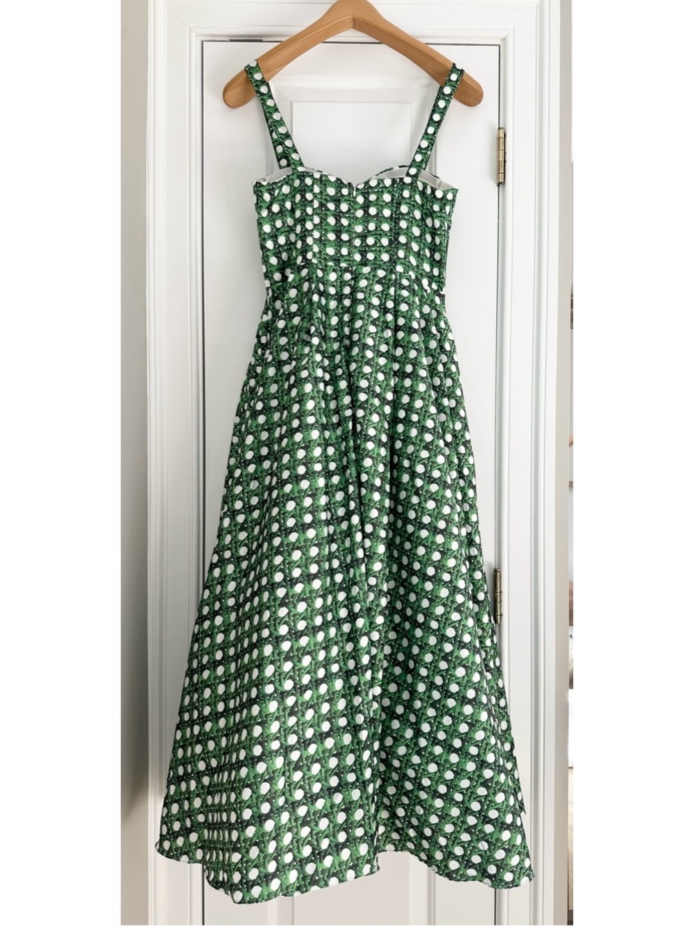 Basketweave Trellis Bustier Midi Dress - Picture 2 of 9